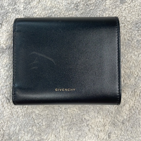 New Givenchy 4G Wallet in Black Leather Compact Trifold - Picture 6 of 15